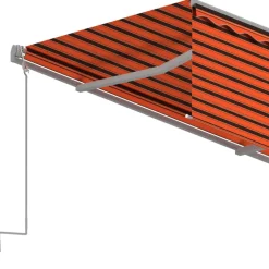 Sale FinePRICE Automaattisesti kelautuva markiisi verhoilla 3x2,5 msininen/valkoinen