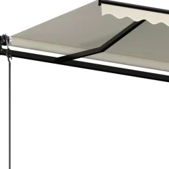 New FinePRICE Automaattisesti sisäänkelattava markiisi 350x250 cm kerma