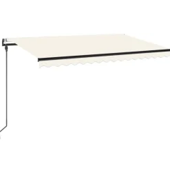 New FinePRICE Automaattisesti sisäänkelattava markiisi 350x250 cm kerma
