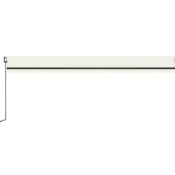 New FinePRICE Automaattisesti sisäänkelattava markiisi 350x250 cm kerma