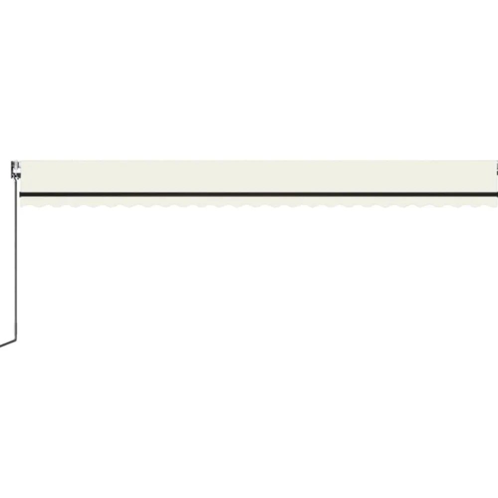 New FinePRICE Automaattisesti sisäänkelattava markiisi 350x250 cm kerma