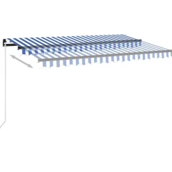 New FinePRICE Automaattisesti sisäänkelattava markiisi 350x250 cm kerma