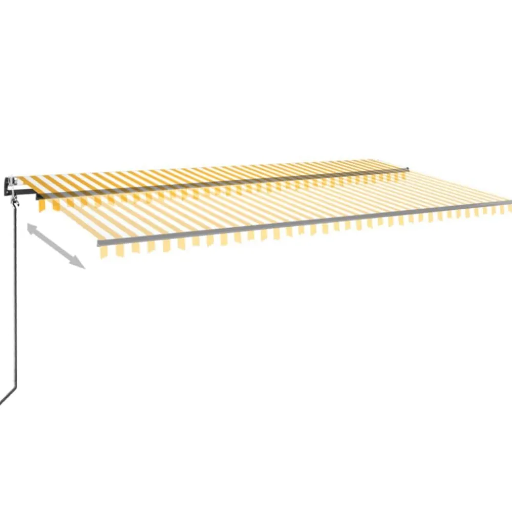 New FinePRICE Automaattisesti sisäänkelattava markiisi 350x250 cm kerma