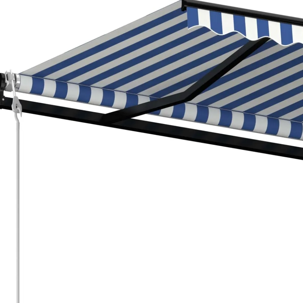 New FinePRICE Automaattisesti sisäänkelattava markiisi 350x250 cm kerma