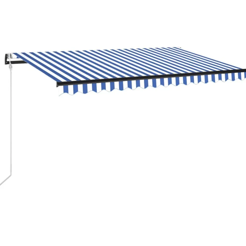 New FinePRICE Automaattisesti sisäänkelattava markiisi 350x250 cm kerma