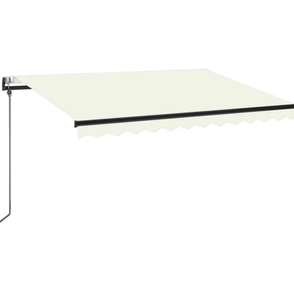 New FinePRICE Automaattisesti sisäänkelattava markiisi 350x250 cm kerma