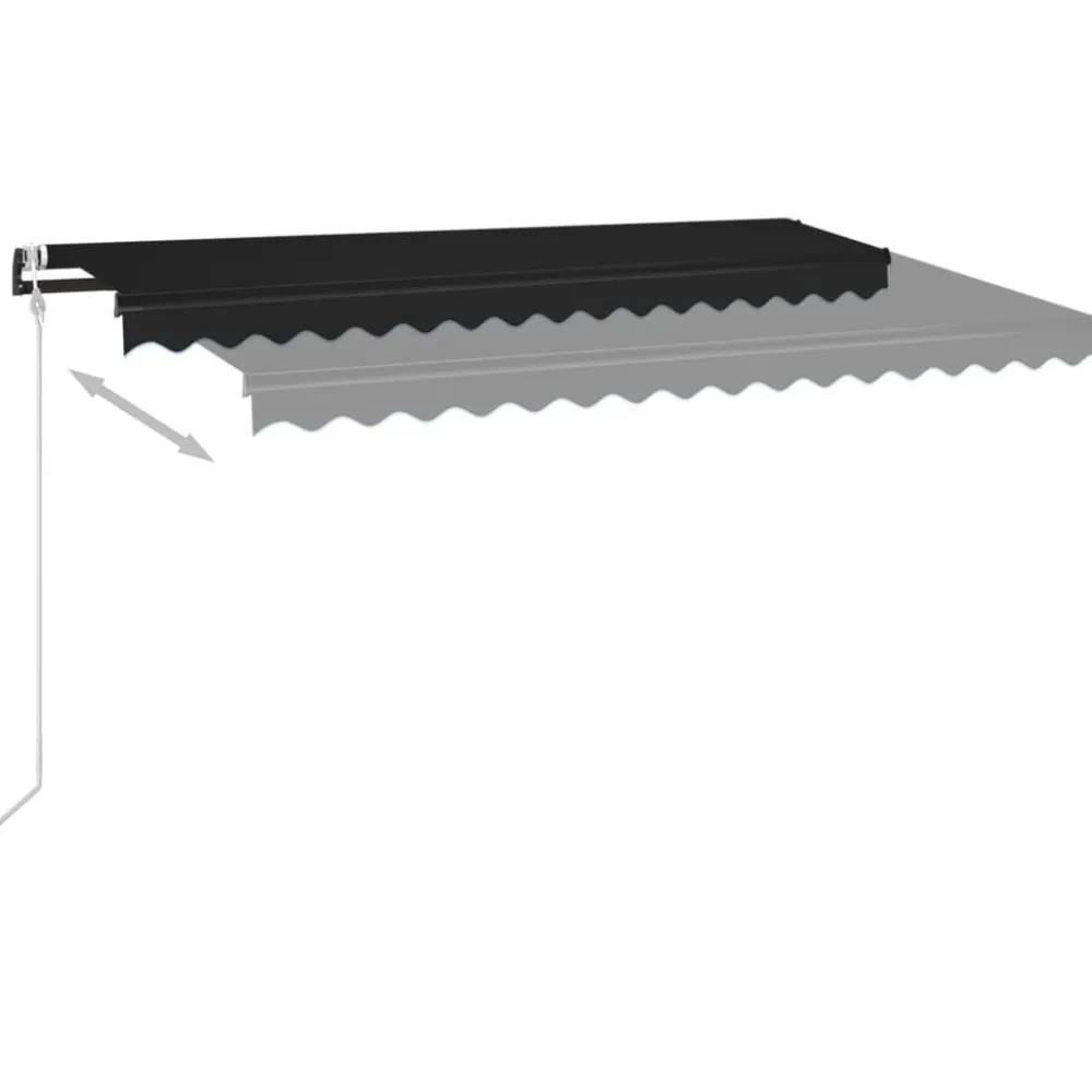 New FinePRICE Automaattisesti sisäänkelattava markiisi 350x250 cm kerma