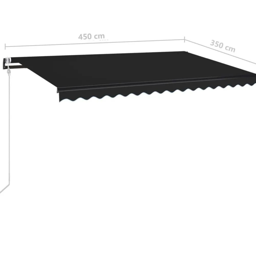 New FinePRICE Automaattisesti sisäänkelattava markiisi 350x250 cm kerma