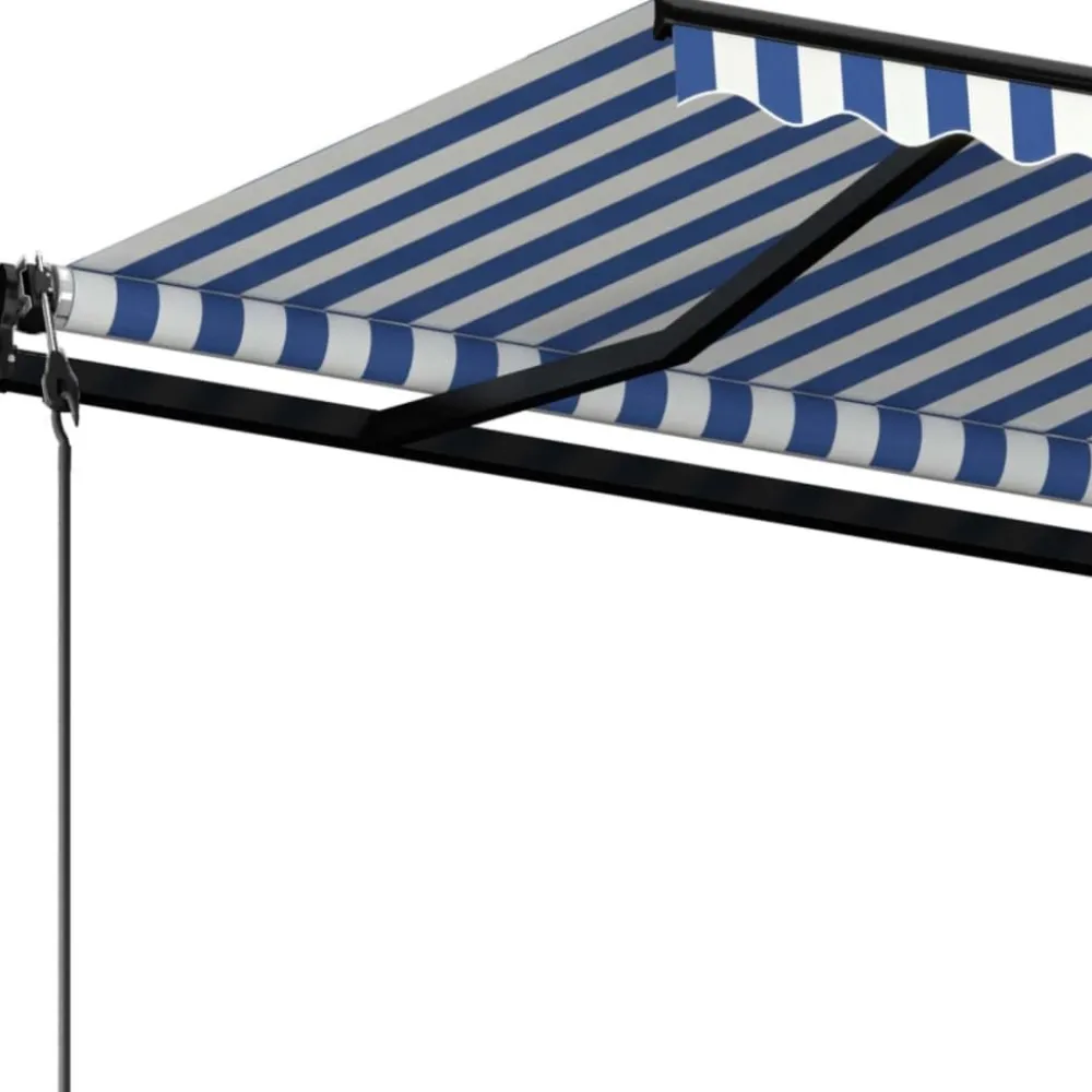 New FinePRICE Automaattisesti sisäänkelattava markiisi 350x250 cm kerma