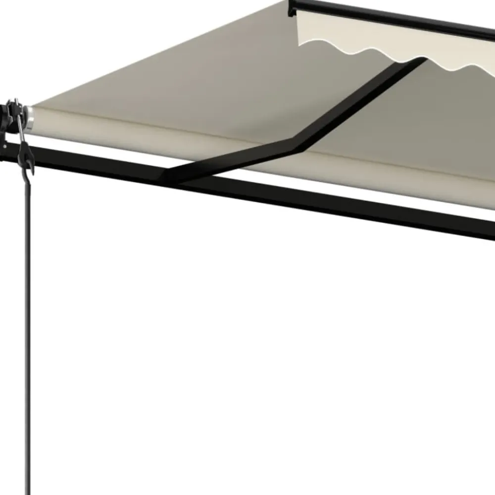 New FinePRICE Automaattisesti sisäänkelattava markiisi 350x250 cm kerma