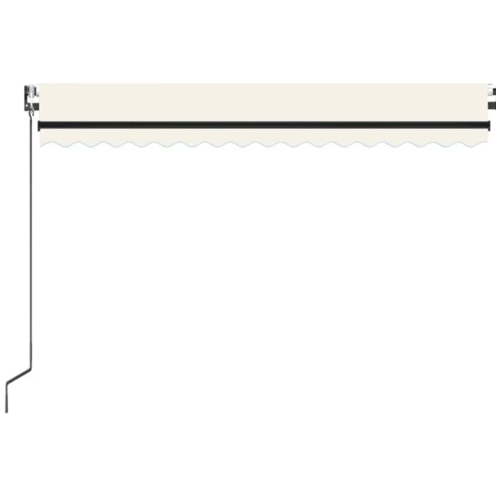 New FinePRICE Automaattisesti sisäänkelattava markiisi 350x250 cm kerma