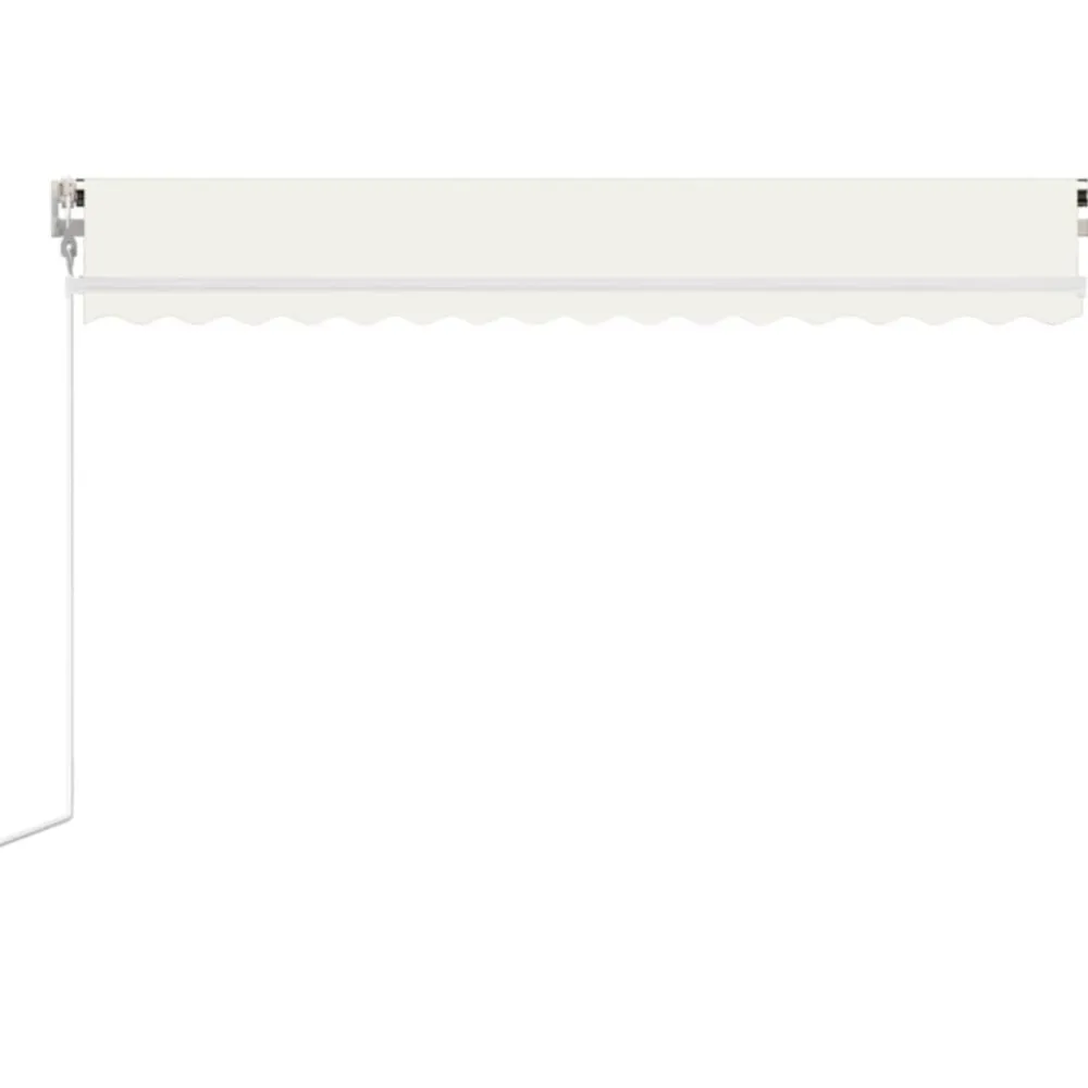 FinePRICE Automaattisesti sisäänkelattava markiisi 300x250cm sinivalk.