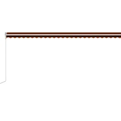 FinePRICE Automaattisesti sisäänkelattava markiisi 300x250cm sinivalk.