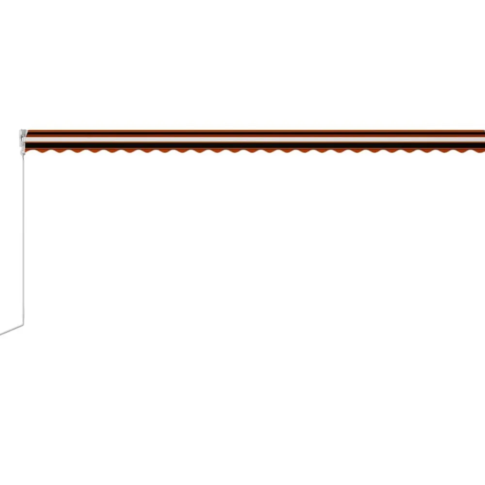 FinePRICE Automaattisesti sisäänkelattava markiisi 300x250cm sinivalk.