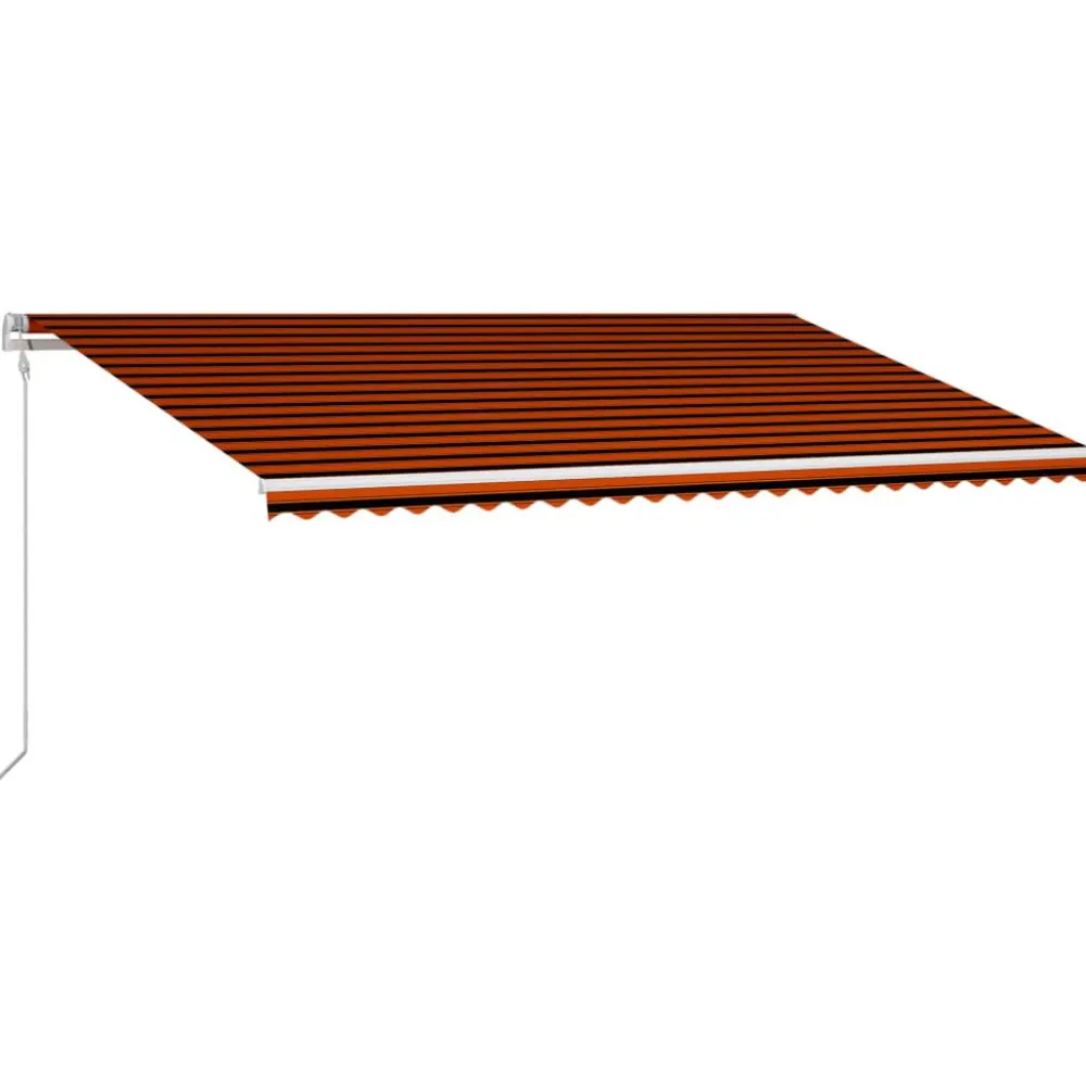 FinePRICE Automaattisesti sisäänkelattava markiisi 300x250cm sinivalk.