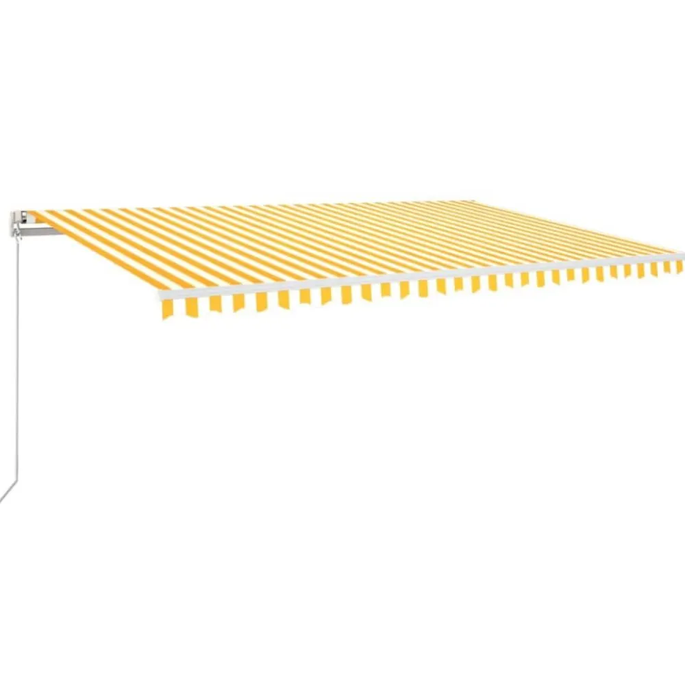 FinePRICE Automaattisesti sisäänkelattava markiisi 300x250cm sinivalk.