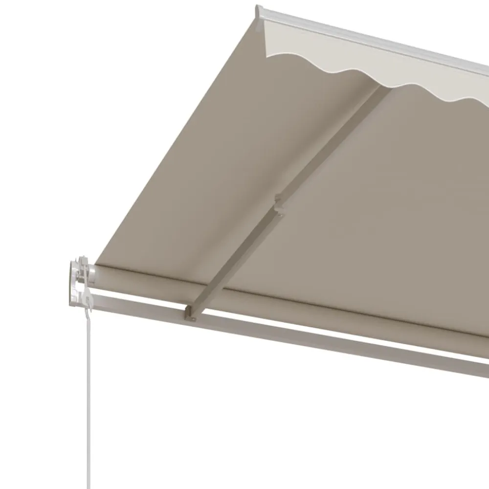 FinePRICE Automaattisesti sisäänkelattava markiisi 300x250cm sinivalk.