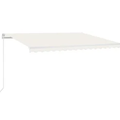 FinePRICE Automaattisesti sisäänkelattava markiisi 300x250cm sinivalk.