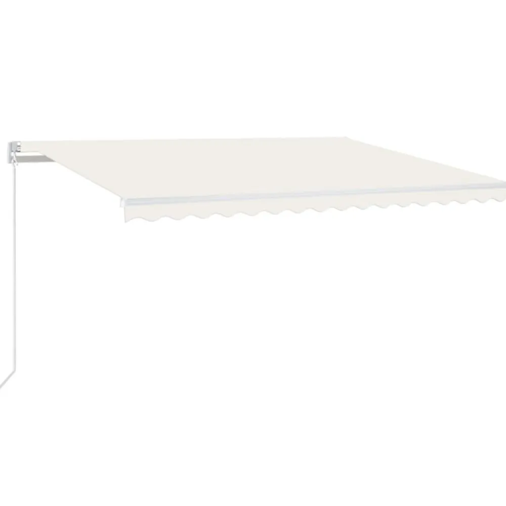 FinePRICE Automaattisesti sisäänkelattava markiisi 300x250cm sinivalk.