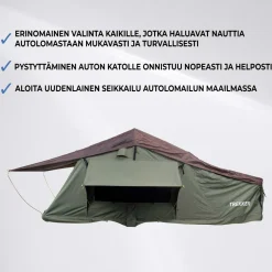 Trekker Auton kattoteltta Cabin L, eri värejä