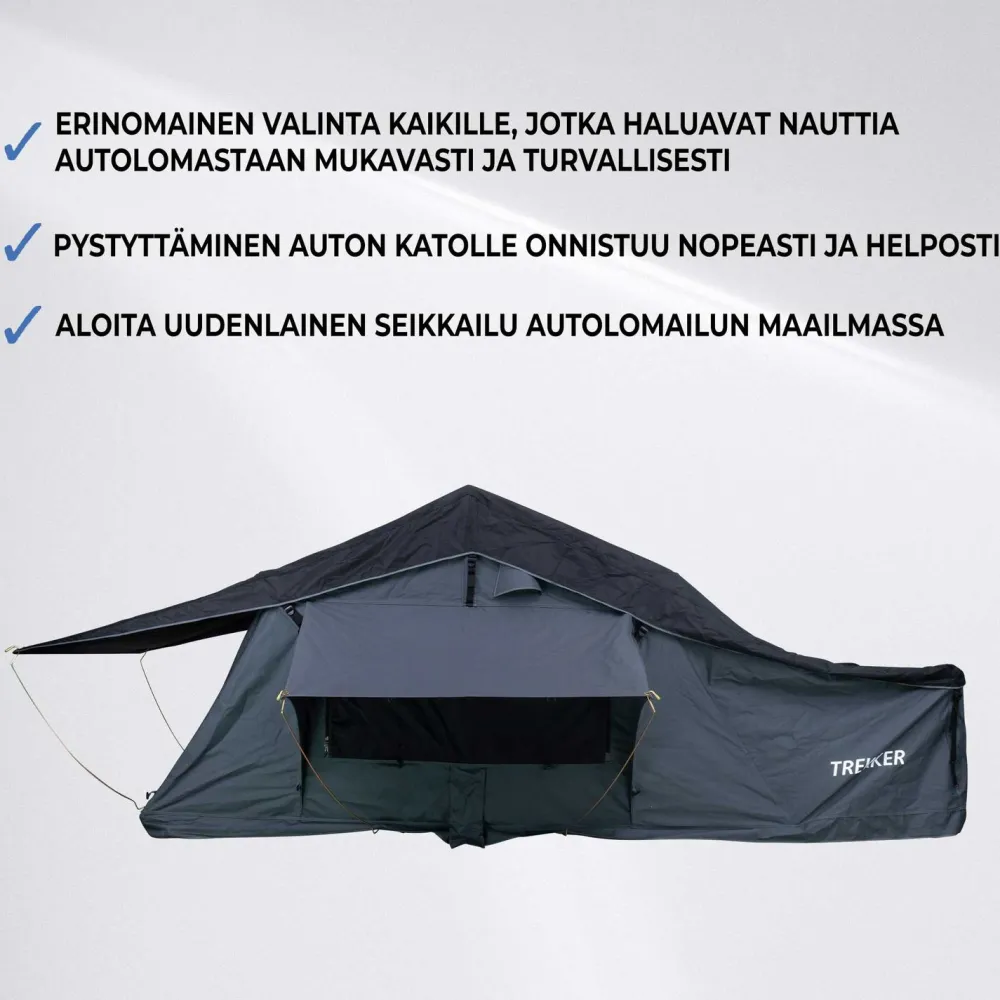 Trekker Auton kattoteltta Cabin L, eri värejä