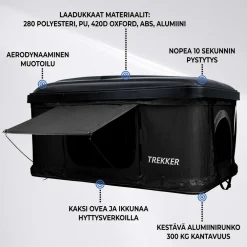 Best Trekker Auton kattoteltta Hut M, eri värejä