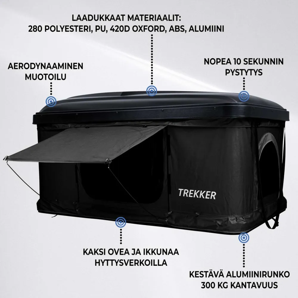 Best Trekker Auton kattoteltta Hut M, eri värejä