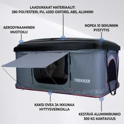 Best Trekker Auton kattoteltta Hut M, eri värejä