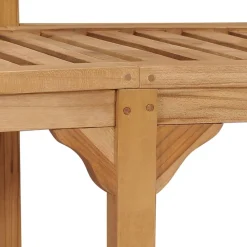 New FinePRICE Banaanin muotoinen penkki 180 cm täysi tiikki
