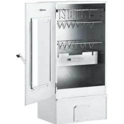 Outlet FinePRICE BBQ-uunisavustin ja 1 kg puulastuja 44,5 x 29 x 83 cm