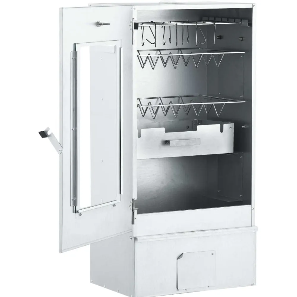 Outlet FinePRICE BBQ-uunisavustin ja 1 kg puulastuja 44,5 x 29 x 83 cm