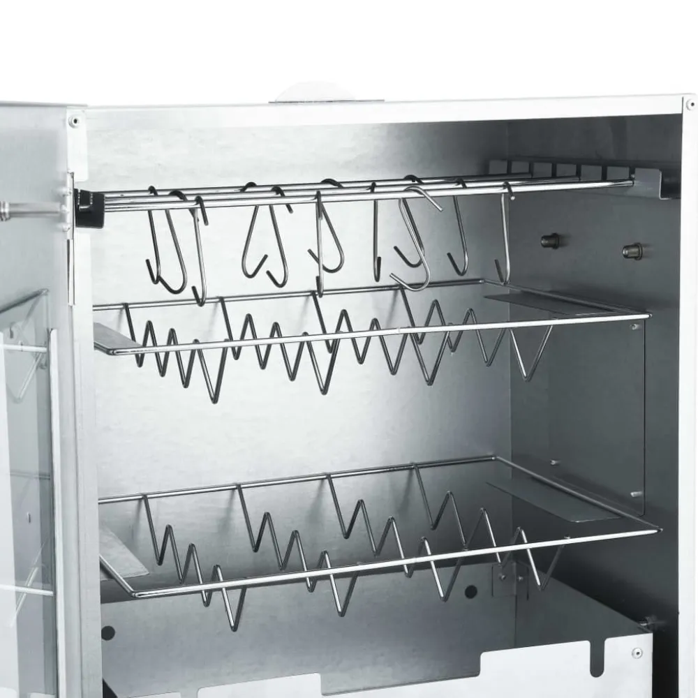 Outlet FinePRICE BBQ-uunisavustin ja 1 kg puulastuja 44,5 x 29 x 83 cm