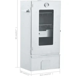 Outlet FinePRICE BBQ-uunisavustin ja 1 kg puulastuja 44,5 x 29 x 83 cm