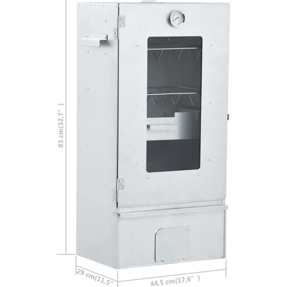 Outlet FinePRICE BBQ-uunisavustin ja 1 kg puulastuja 44,5 x 29 x 83 cm