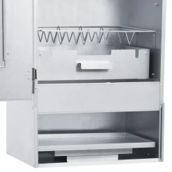Outlet FinePRICE BBQ-uunisavustin ja 1 kg puulastuja 44,5 x 29 x 83 cm