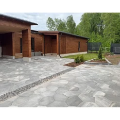 Outlet Rudus Betonilaatta Gaala 80, 560x430x80mm, grafiittivalkoinen