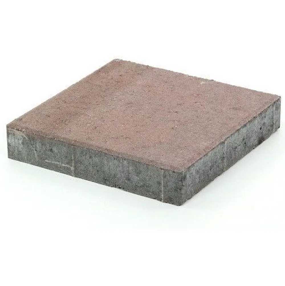New Rudus Betonilaatta 298x298x50 mm sileä punamusta
