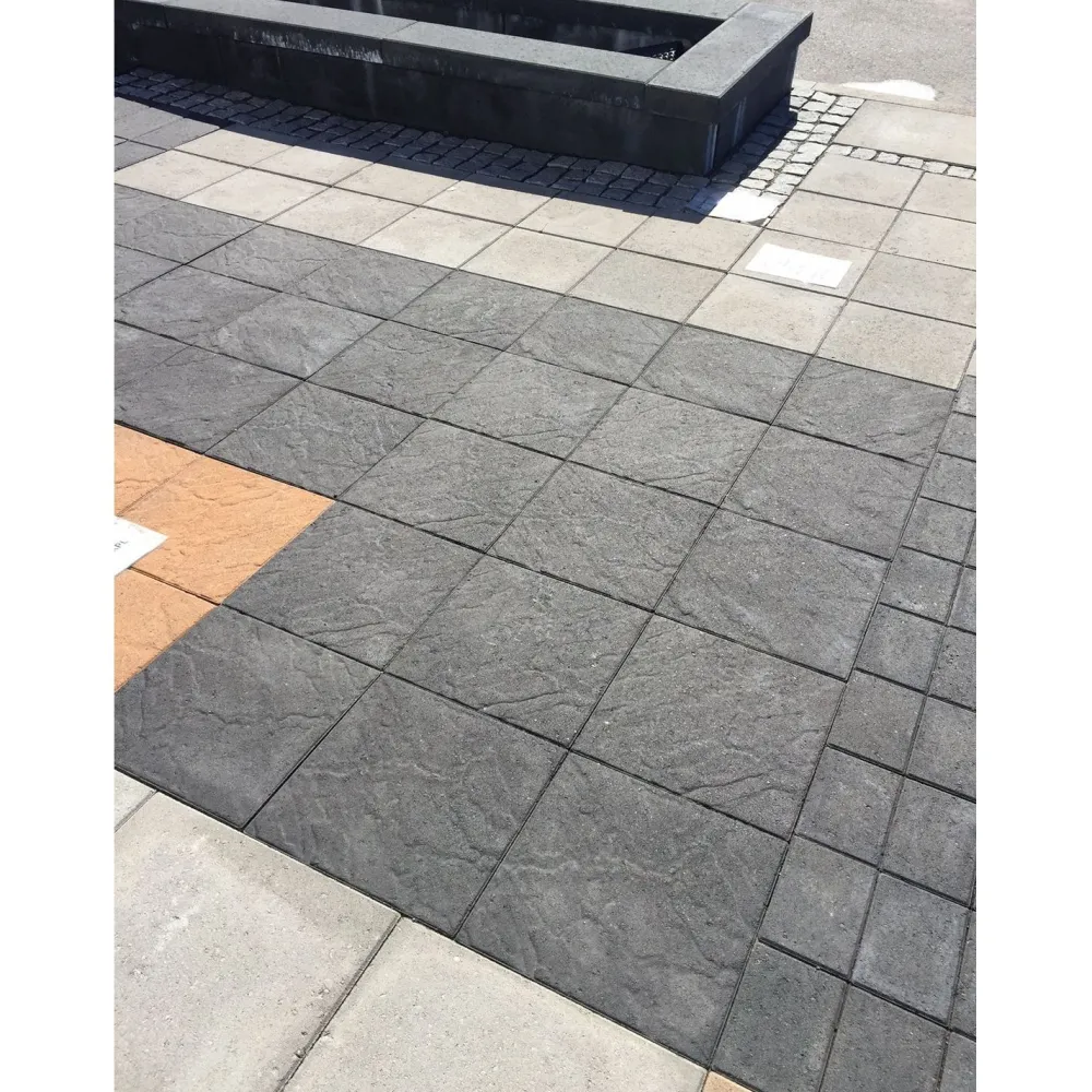Discount Betonilaatta 400x400x50 mm kuvioitu musta