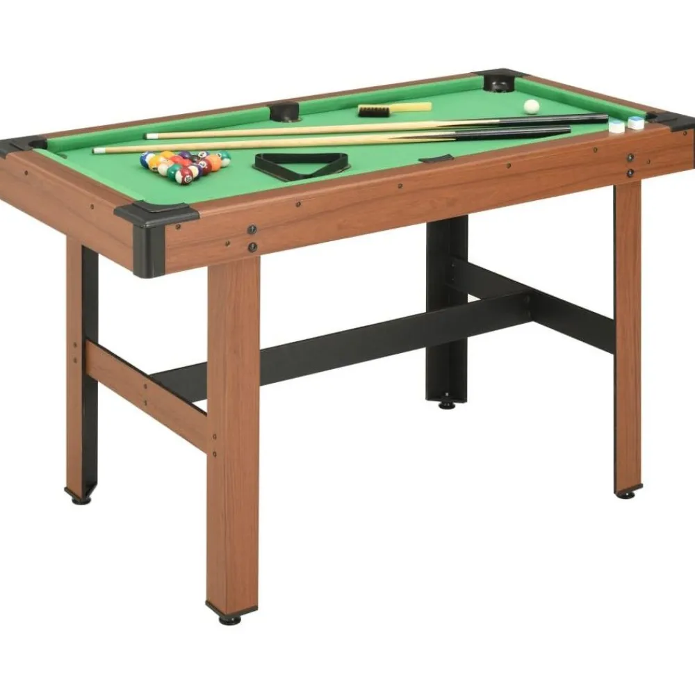 Online FinePRICE Biljardipöytä 122x61x76cm, ruskea
