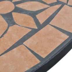 Online FinePRICE Bistrokalustesarja 3-osainen mosaiikki terrakotta