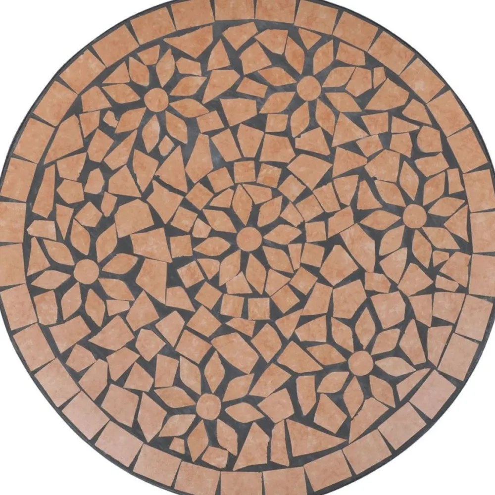 Best FinePRICE Bistropöytä 60 cm terrakotta mosaiikki