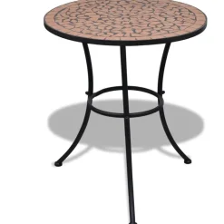 Best FinePRICE Bistropöytä 60 cm terrakotta mosaiikki
