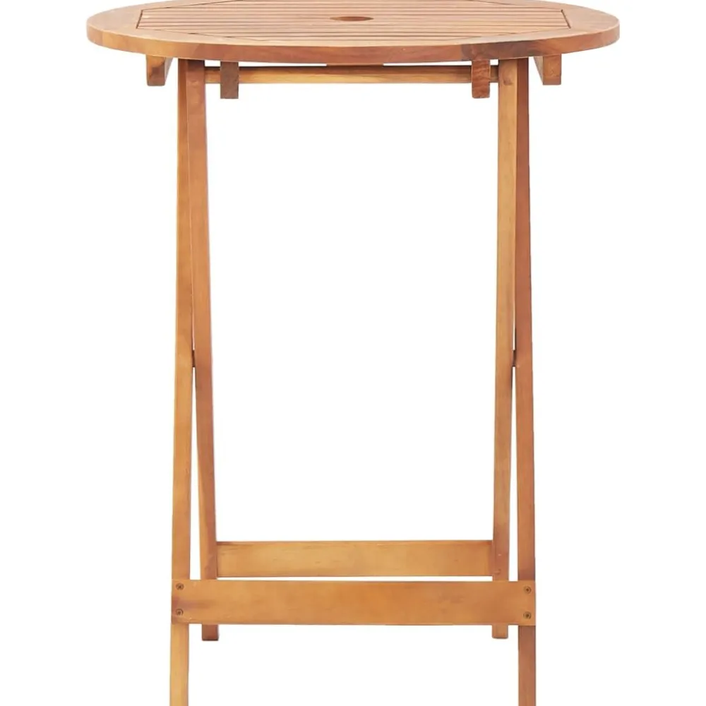 Clearance FinePRICE Bistrosarja 3-osainen musta polypropeeni ja täysi akasiapuu (81745)