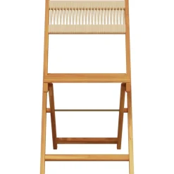 Clearance FinePRICE Bistrosarja 3-osainen musta polypropeeni ja täysi akasiapuu (81745)