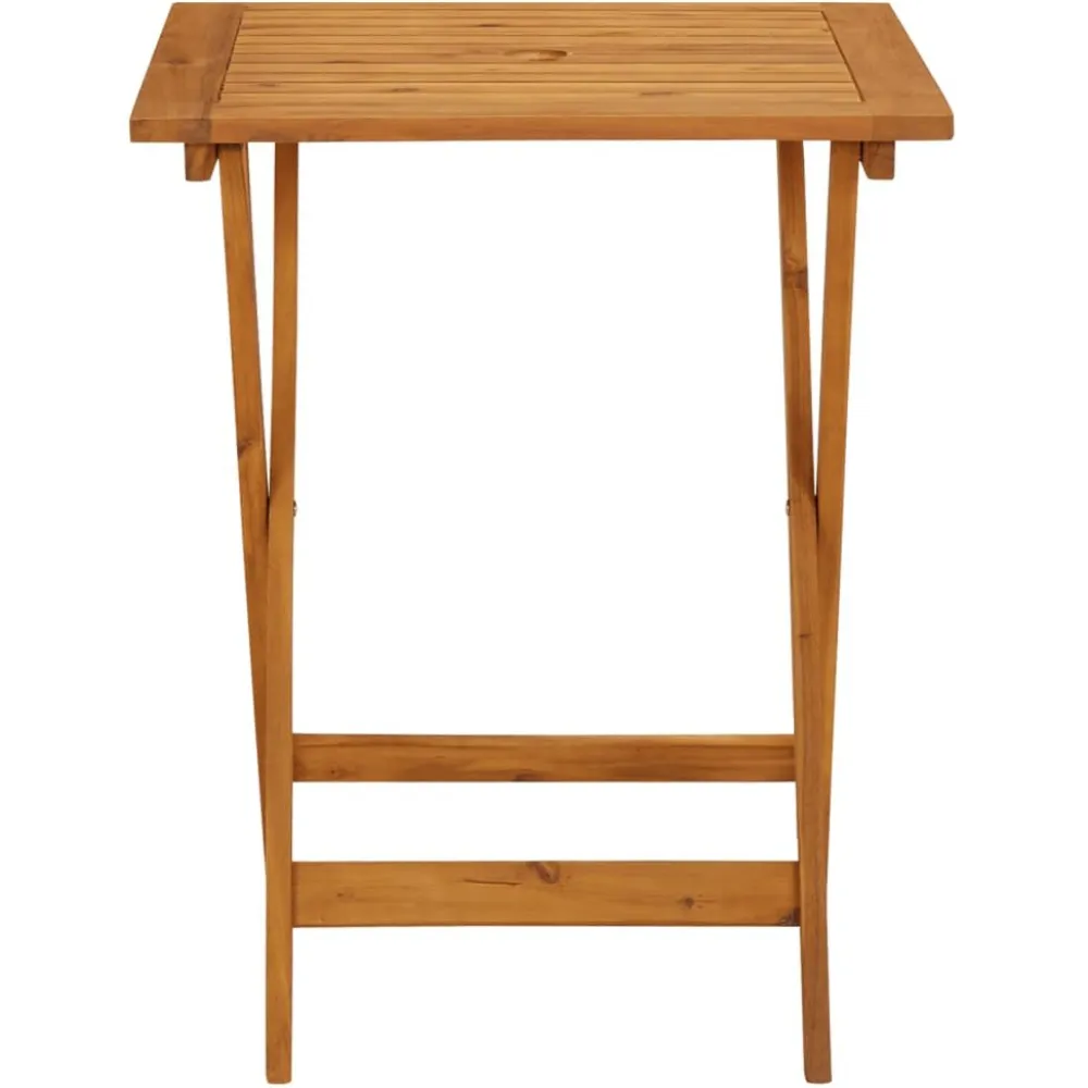 Clearance FinePRICE Bistrosarja 3-osainen musta polypropeeni ja täysi akasiapuu (81745)