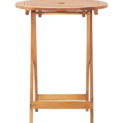 FinePRICE Bistrosarja 3-osainen musta polyrottinki ja täysi akasiapuu (81790)