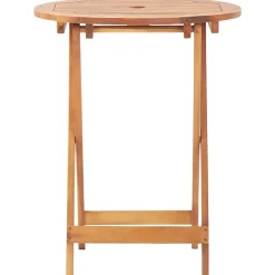 FinePRICE Bistrosarja 3-osainen musta polyrottinki ja täysi akasiapuu (81790)