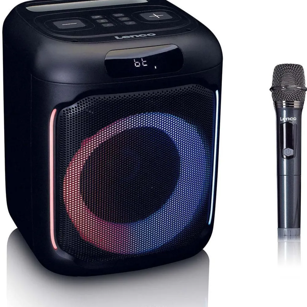 Lenco Bluetooth-kaiutin , IPx4, 100W, langattomalla mikrofonilla