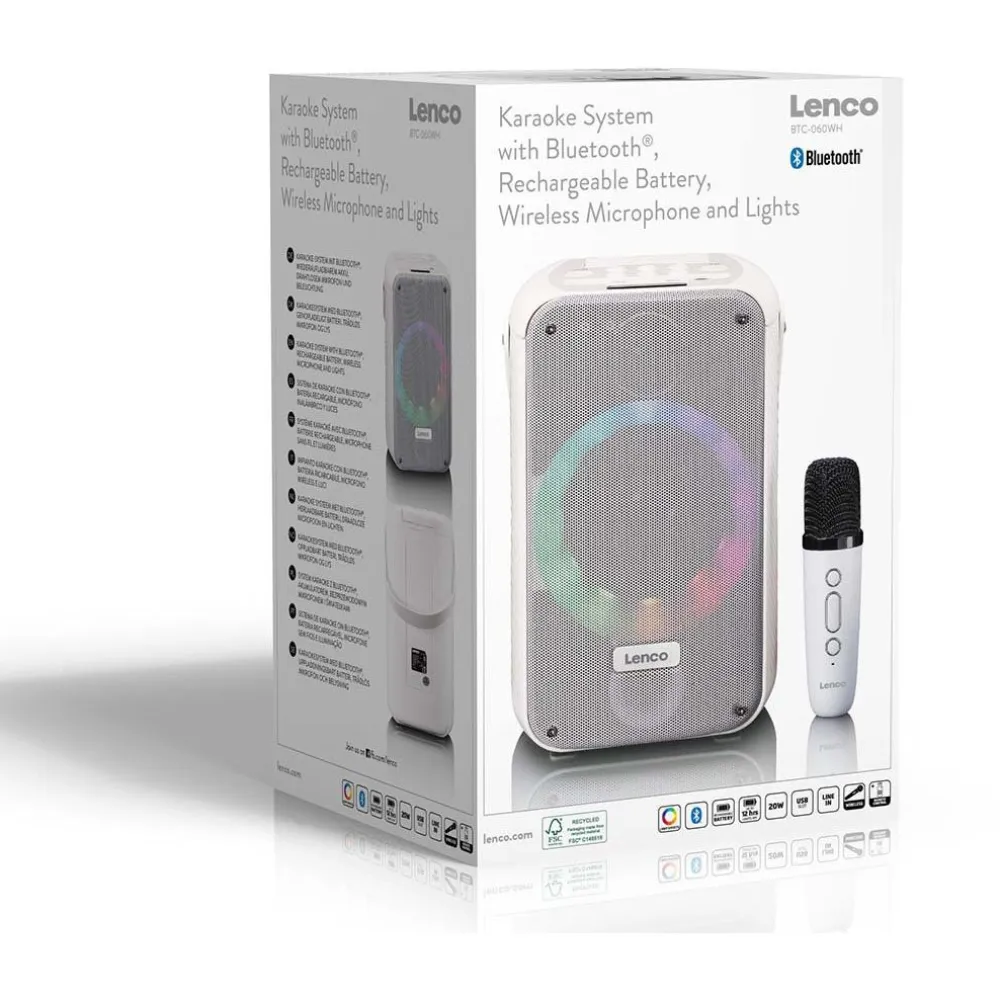New Lenco Bluetooth-kaiutin , langattomalla mikrofonilla