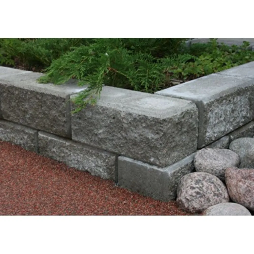 Discount Lakka Rakennustuotteet Citymuurikivi Lakka lohko/sileä kulma, harmaa 360x180x150mm